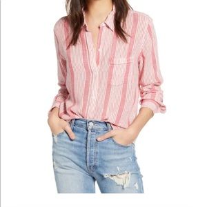 Rails Charli Shirt in Bristol Stripe, size medium